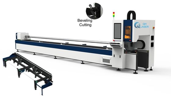 satın al Yatay Montajlı Torna Pah Kırma Kesme Boru Metal Lazer Kesim Makinesi 500-3000W online manufacture