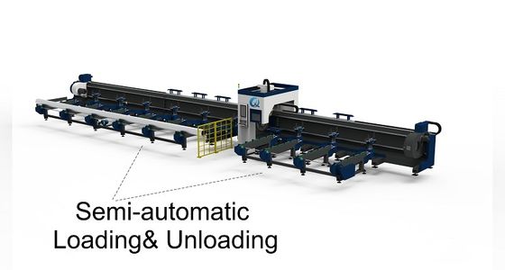 Beli Mesin Pemotong Logam Laser Fiber 3 Chucks Side Mounted Lathe Semi Automatic Loading online manufacture