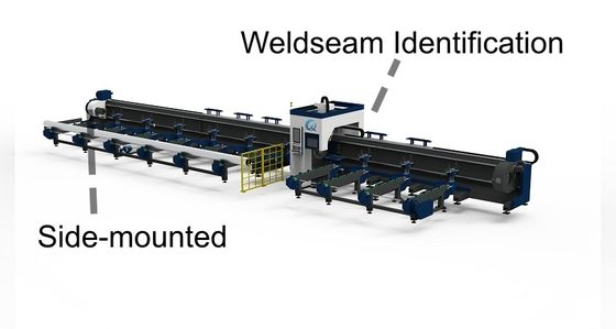 Buy QH-GC3-S  3 Chucks Tube Cutting Machine Standard Model Weldseam Identification Side-mounted Lathe online manufacture
