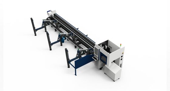 acquistare Macchina per il taglio di metalli a laser a fibra con caricamento completamente automatico, tornio montato lateralmente online manufacture