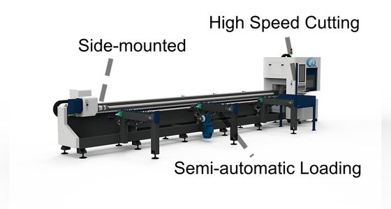 kaufen Hochgeschwindigkeits-Standardmodell-Rohrschneidemaschine, seitlich montierte Drehmaschine, halbautomatische Beladung online manufacture