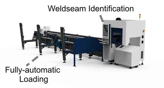 comprare Identificazione della saldatura Caricamento completamente automatico Taglierina laser per tubi metallici Raffreddamento ad acqua online manufacture