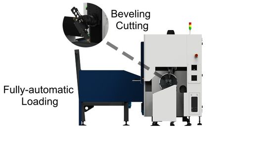 satın al Yan Monteli Torna Konumlandırılmış Pah Kırma Kesme Fiber Lazer Metal Kesme Makinesi Su Soğutma online manufacture