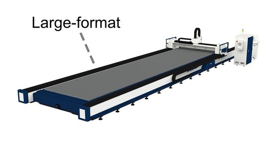 kaufen Kundenspezifische Hochgeschwindigkeits-Großformat-Blechlaser-Schneidemaschine 1500W-20KW online manufacture