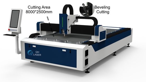 acheter QH - 8020F Machine de découpe laser de tôle à biseau, plateforme unique, type ouvert online manufacture
