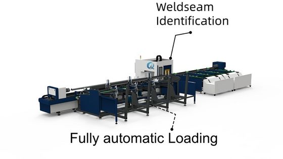 comprar QH-GC3-H    Máquina cortadora de tubos para torno de servicio pesado de 3 mordazas con identificación de costura de soldadura Carga completamente automática online manufacture