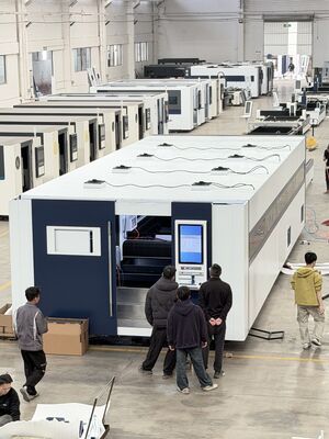 kopen QH-8025FB Plaatmetaal Lasersnijmachine Afschuining Snijden, Dubbele Tafel 8000×2500mm online manufacture