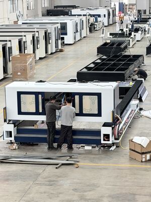 satın al QH-8025FD Yüksek güçlü Büyük formatlı metal laseri kesme makinesi 8000×2500mm Bevel kesme online manufacture